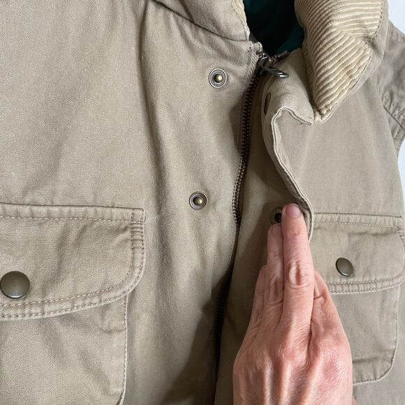 VTG Eddie Bauer Quilt Lined Goose Down Vest Canvas Field Chore Hunting Mens M - Picture 4 of 16